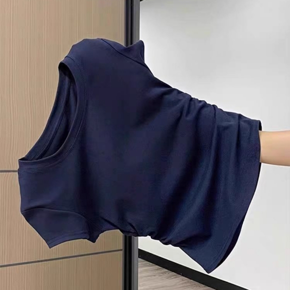 Women’s Cotton Pleated Short Sleeve T-Shirt - Picture 3 of 3